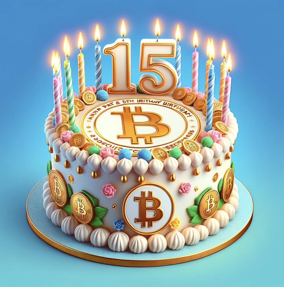 Green Bitcoin celebrates 15th birthday